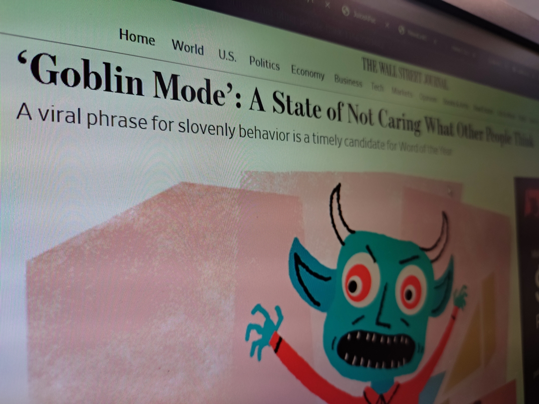 Goblin mode کلمه سال لغت نامه آکسفورد