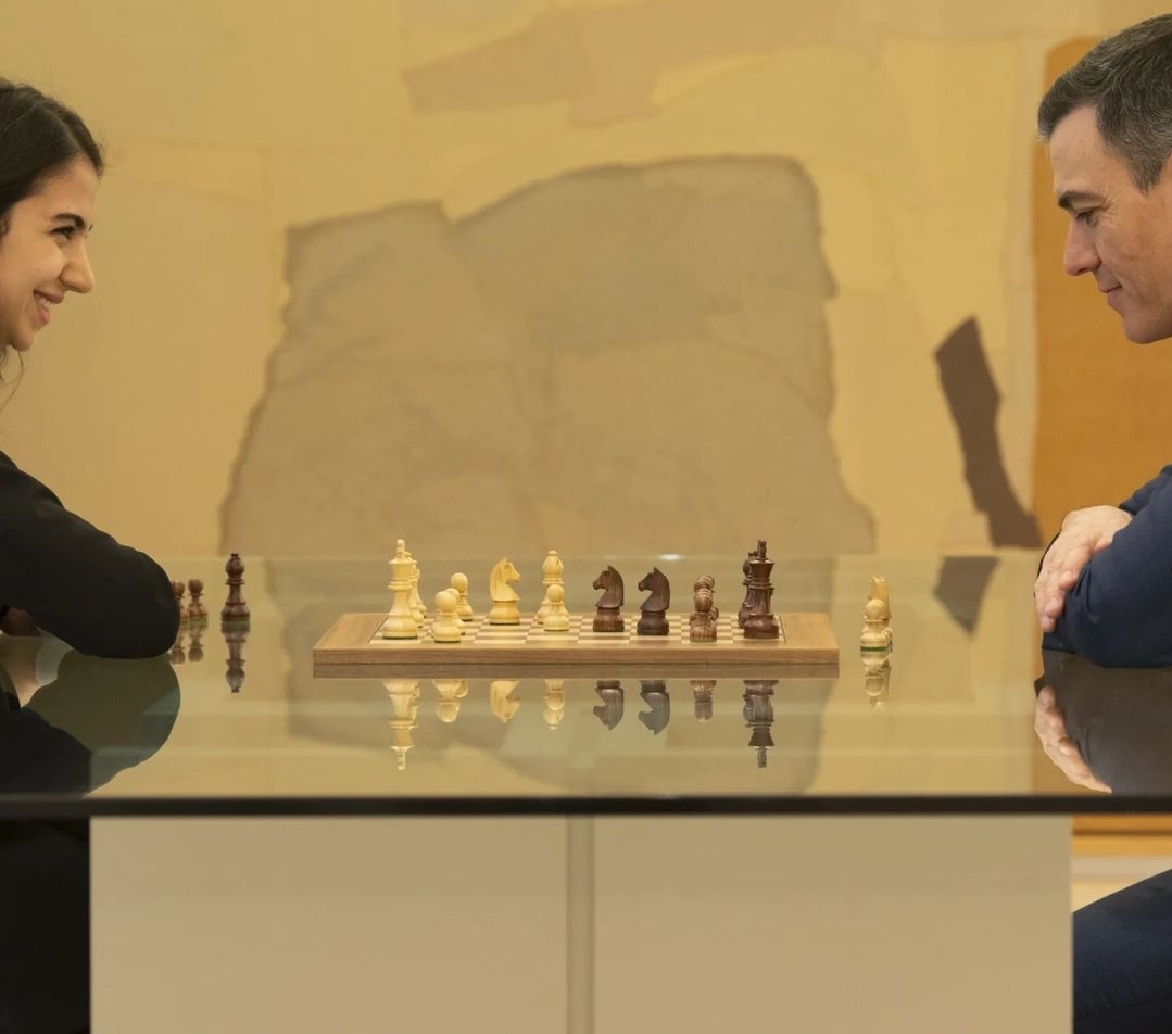 دیدار شطرنج باز ایرانی با نخست‌وزیر اسپانیا!