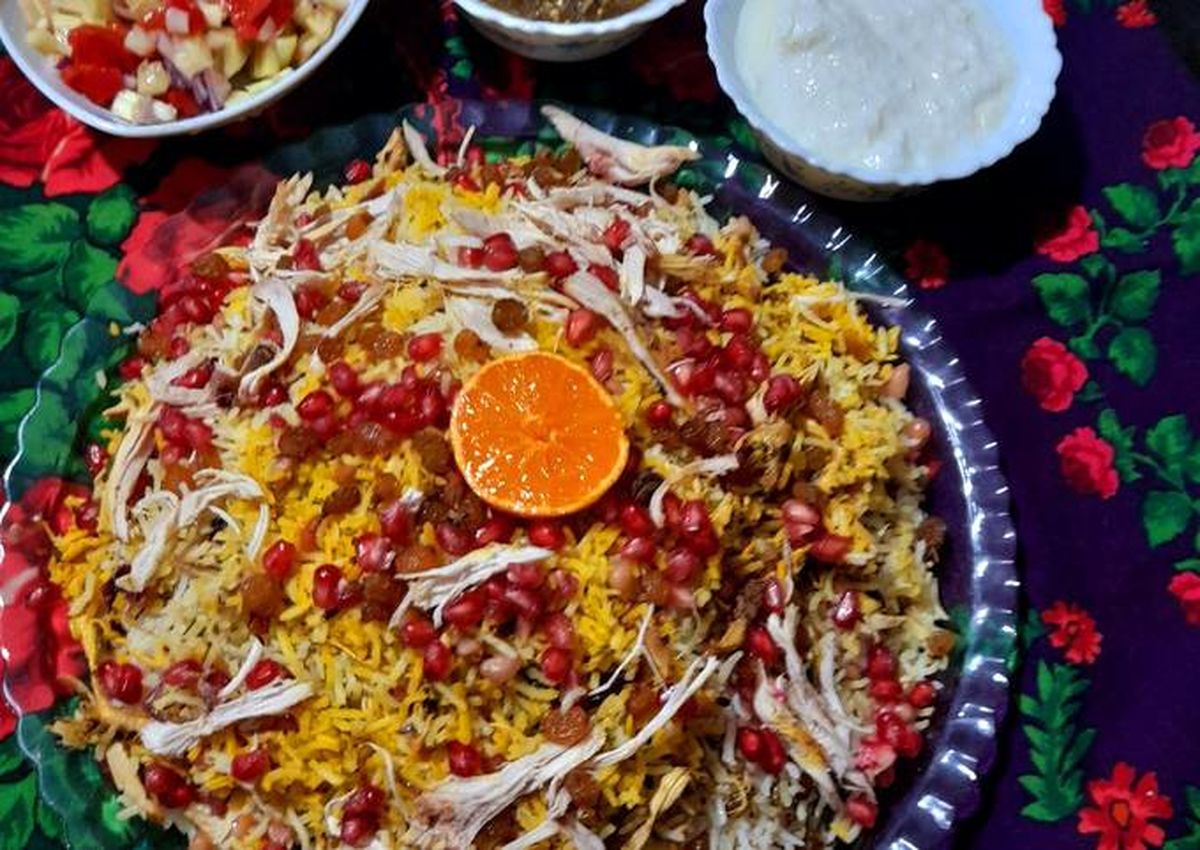 غذای خوشمزه پاییزی، طرز تهیه انار پلو مجلسی