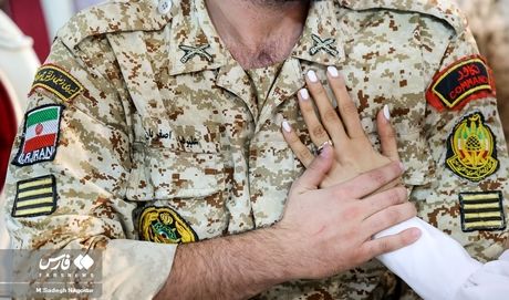 تصاویری متفاوت از ازدواج سربازان ارتش ایران

