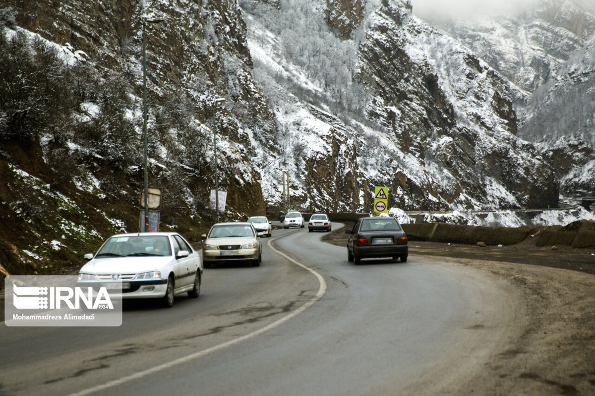 ترافیک سنگین در جاده چالوس و هراز